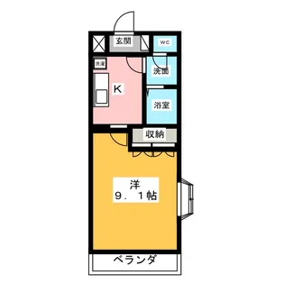リバティークリーン【1階】の間取り