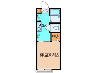 OLD MOSS【2階】の間取り