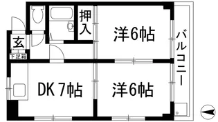 ジョンメゾン小浜【3階】の間取り