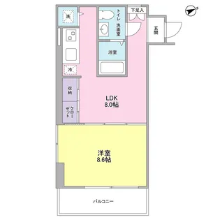 ブリックプレイス【2階】の間取り