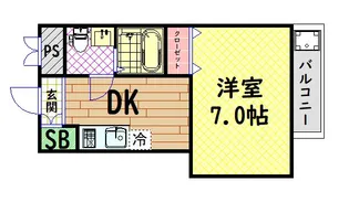 アビタシオン大阪港【3階】の間取り
