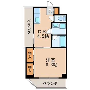 グランビル泉【6階】の間取り