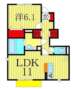 セジュールVI【1階】の間取り