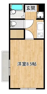 KL荒田【3階】の間取り