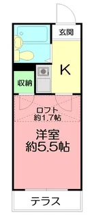 ピュアタウン落合【1階】の間取り