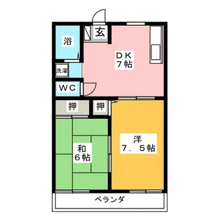 サンコーポ高見【1階】の間取り
