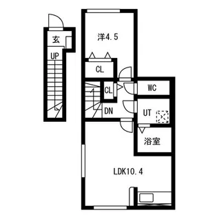 プチ ボヌール【2階】の間取り