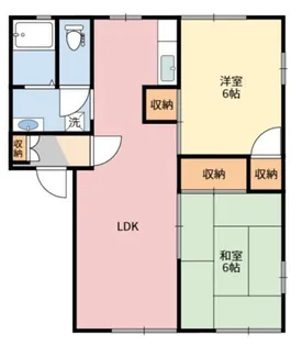 オーランド堀米D【1階】の間取り