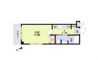 VUELIE市川【3階】の間取り