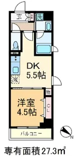 ALTERNA王子飛鳥山【6階】の間取り