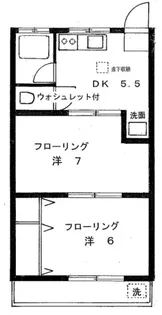 ハウスエツ【1階】の間取り