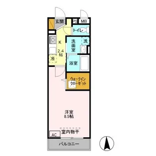 グレイスコート【1階】の間取り