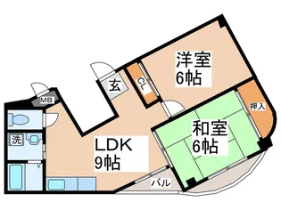クボタマンション【2階】の間取り