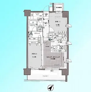 パレステージ川口並木【9階】の間取り