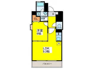 ア-デンタワ-立売堀【10階】の間取り