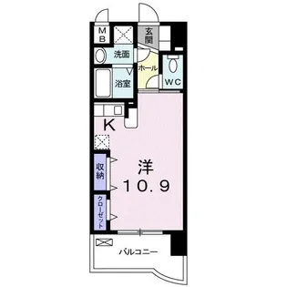 アクアル-チェ【9階】の間取り