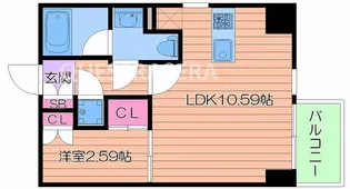 ドリームネオポリス桜ノ宮【5階】の間取り