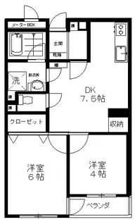 ブリトニーコート池上【3階】の間取り