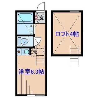 ユナイト菊名セレスティーノ【1階】の間取り