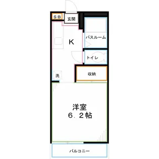 サンデューク恋ヶ窪【1階】の間取り