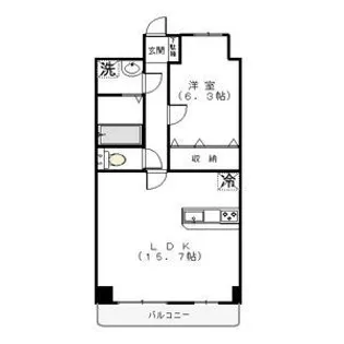 アドラール【6階】の間取り