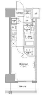 ザ・パークハビオ滝野川【13階】の間取り