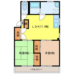 K’sマンション【2階】の間取り