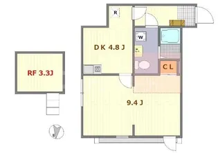 ノーザンロード扇大橋【3階】の間取り