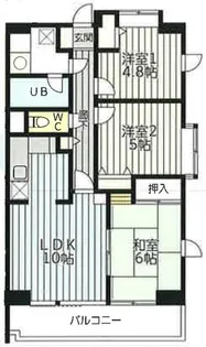 カーザフォレスタ【7階】の間取り