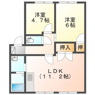 コーポ天野【2階】の間取り