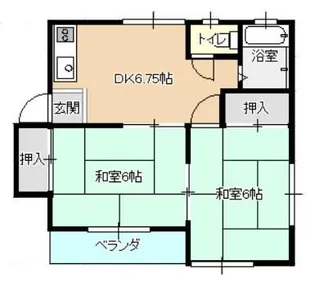 メゾンクラスタ【2階】の間取り