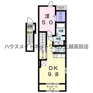 ヴィア マーレ【2階】の間取り