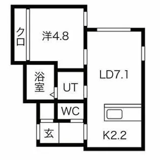 コンフォール発寒【3階】の間取り