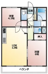 MONTRAY大岡【1階】の間取り