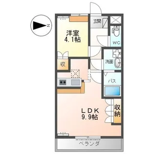 シェルルメゾン【1階】の間取り