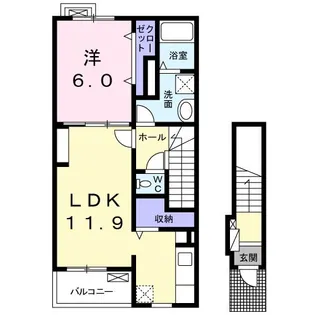 モデラート【2階】の間取り