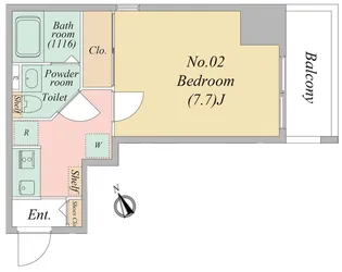 Rezaria Kitasenju【10階】の間取り