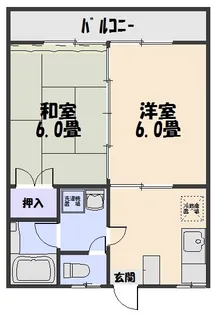 森田6号館【2階】の間取り