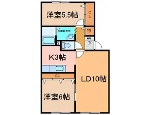 フォレストハイム242【2階】の間取り