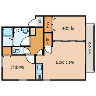 Dコート都島【2階】の間取り