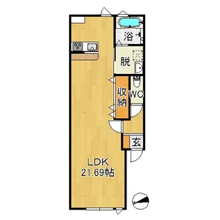 JSKレジデンスII【1階】の間取り