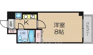 ロータリー天神橋【11階】の間取り