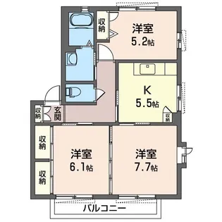 ブランミュールC【1階】の間取り