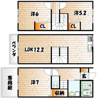 AZURE日明(アジュール日明)の間取り