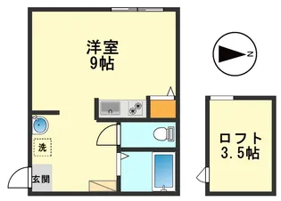 Azure高砂【2階】の間取り