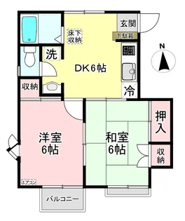 グリーンバレー王禅寺C【2階】の間取り