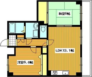ユアコート観音【2階】の間取り