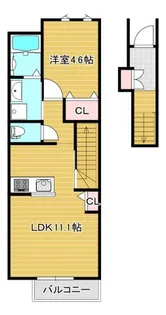 GRAND見能林【2階】の間取り