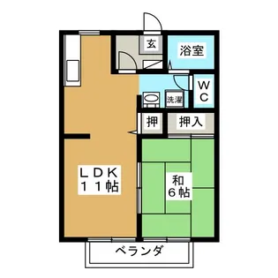 サンライフ土屋 D【2階】の間取り