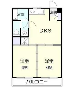 サンライズ矢野II【2階】の間取り